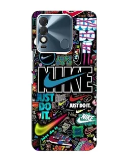 Чохол для TECNO Spark 8 з картинкою «Яскравий колаж Nike»