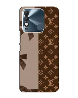 Чехол для TECNO Spark 8 с картинкой «Louis Vuitton — банты»