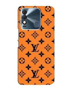 Чехол для TECNO Spark 8 с картинкой «Оранжевый стиль LV»