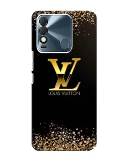 Чехол для TECNO Spark 8 с картинкой «LV — золотые искры»