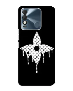 Чехол для TECNO Spark 8 с картинкой «Цветочная монограмма»