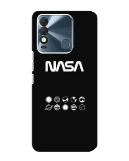 Чехол для TECNO Spark 8 с картинкой «NASA — технический принт»