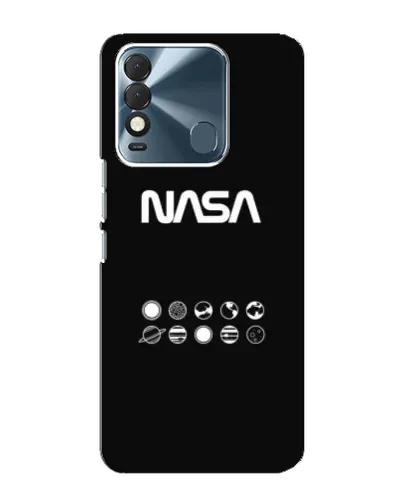 Чехол для TECNO Spark 8 с картинкой «NASA — технический принт» Чехол для TECNO Spark 8 с картинкой «NASA — технический принт»
