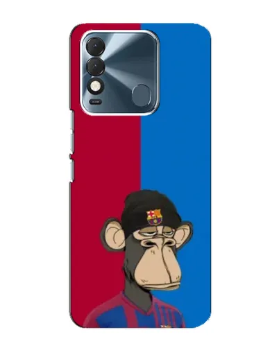 Чехол для TECNO Spark 8 с картинкой «Bored Ape — фанат Барсы»