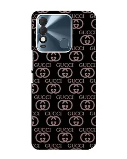 Чехол для TECNO Spark 8 с картинкой «Классическая монограмма Gucci»