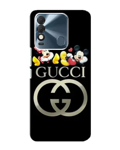 Чехол для TECNO Spark 8 с картинкой «Gucci — герои Disney»