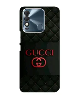 Чехол для TECNO Spark 8 с картинкой «Gucci — стеганый черный»