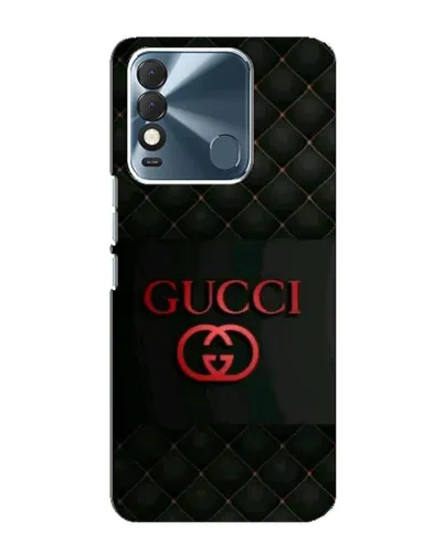 Чехол для TECNO Spark 8 с картинкой «Gucci — стеганый черный»