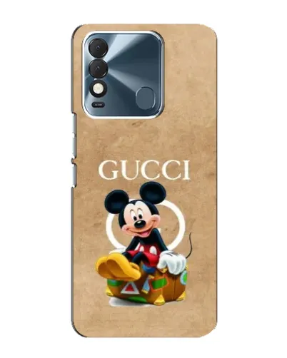 Чехол для TECNO Spark 8 с картинкой «Микки Маус Gucci — крафт»