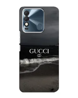Чехол для TECNO Spark 8 с картинкой «Gucci — морской прибой»