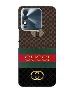 Чехол для TECNO Spark 8 с картинкой «Gucci — брендированный десерт»