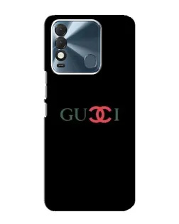 Чехол для TECNO Spark 8 с картинкой «Gucci — красный градиент»