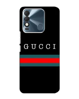 Чехол для TECNO Spark 8 с картинкой «Gucci — красный пояс»