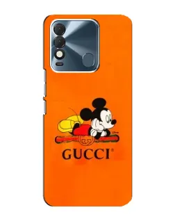 Чохол для TECNO Spark 8 з картинкою «Міккі Маус Gucci — помаранч»