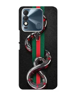 Чохол для TECNO Spark 8 з картинкою «Gucci — змія на смузі»