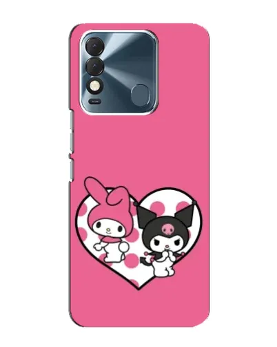 Чехол для TECNO Spark 8 с картинкой «Kuromi и My Melody» Чехол для TECNO Spark 8 с картинкой «Kuromi и My Melody»