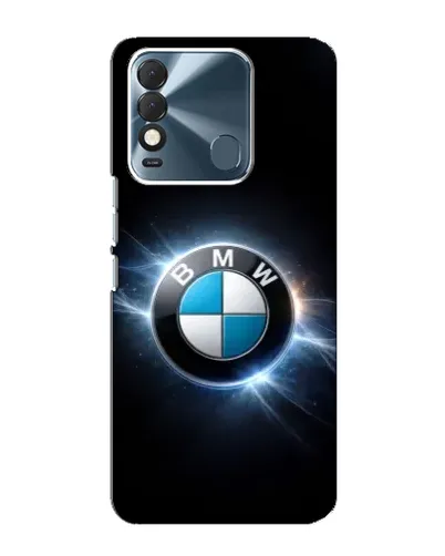 Чехол для TECNO Spark 8 с картинкой «BMW — неоновое сияние»