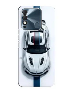 Чехол для TECNO Spark 8 с картинкой «Вид сверху — BMW M»