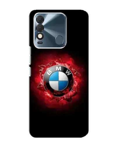 Чехол для TECNO Spark 8 с картинкой «Логотип BMW — вспышка»