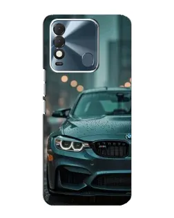 Чехол для TECNO Spark 8 с картинкой «BMW в огнях города»