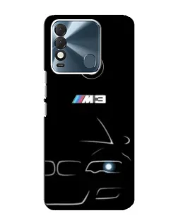 Чехол для TECNO Spark 8 с картинкой «Минималистичный принт BMW M3»