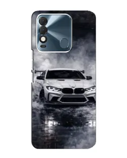 Чехол для TECNO Spark 8 с картинкой «BMW сквозь туман»