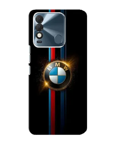 Чехол для TECNO Spark 8 с картинкой «BMW M-Power неон»