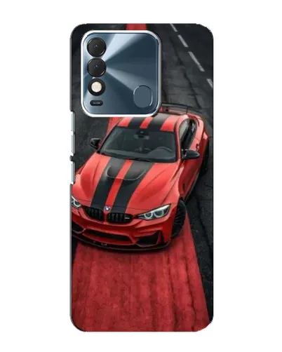 Чехол для TECNO Spark 8 с картинкой «BMW на красной дорожке»