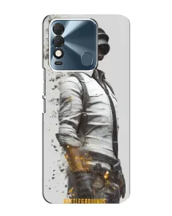 Чехол для TECNO Spark 8 с картинкой «PUBG — боец в пыли»