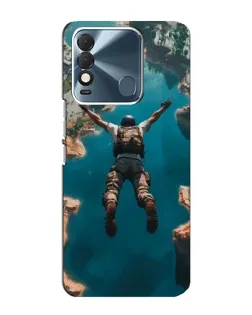 Чехол для TECNO Spark 8 с картинкой «PUBG — свободное падение»