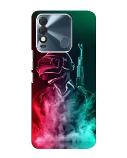 Чехол для TECNO Spark 8 с картинкой «PUBG — огненный воин»