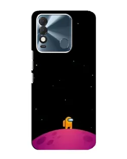 Чехол для TECNO Spark 8 с картинкой «Одинокий герой на планете»