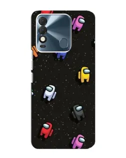 Чехол для TECNO Spark 8 с картинкой «Космический паттерн Among Us»