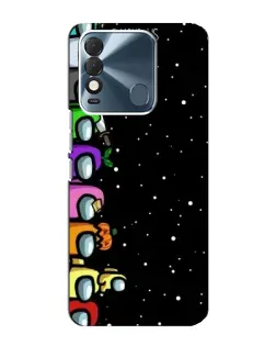 Чехол для TECNO Spark 8 с картинкой «Команда Among Us»