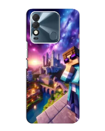 Чехол для TECNO Spark 8 с картинкой «Стив и космос» Чехол для TECNO Spark 8 с картинкой «Стив и космос»