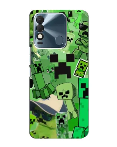 Чехол для TECNO Spark 8 с картинкой «Криперы Minecraft» Чехол для TECNO Spark 8 с картинкой «Криперы Minecraft»