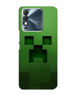 Чехол для TECNO Spark 8 с картинкой «Крипер микро-дизайн»