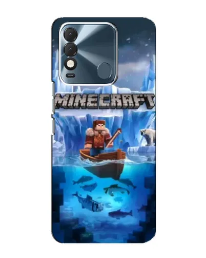 Чехол для TECNO Spark 8 с картинкой «Minecraft ледяной мир» Чехол для TECNO Spark 8 с картинкой «Minecraft ледяной мир»