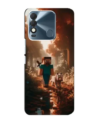 Чехол для TECNO Spark 8 с картинкой «Стив в лесу» Чехол для TECNO Spark 8 с картинкой «Стив в лесу»