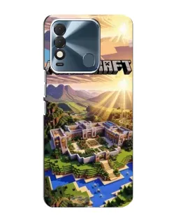 Чехол для TECNO Spark 8 с картинкой «Minecraft панорама»