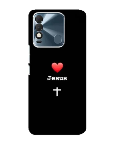Чехол для TECNO Spark 8 с картинкой «Сердце - Jesus»