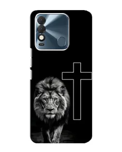 Чехол для TECNO Spark 8 с картинкой «Лев и Крест»