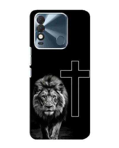 Чехол для TECNO Spark 8 с картинкой «Лев и Крест»