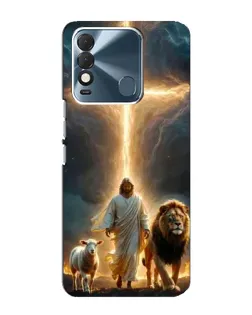 Чехол для TECNO Spark 8 с картинкой «Лев Иуды и Свет»