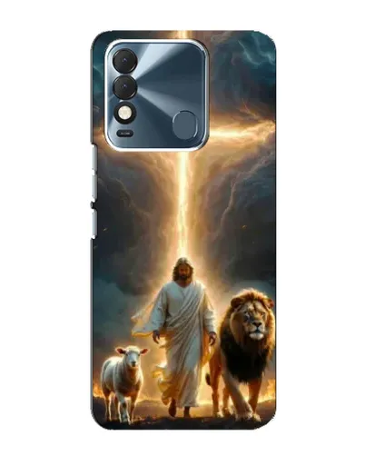 Чехол для TECNO Spark 8 с картинкой «Лев Иуды и Свет»