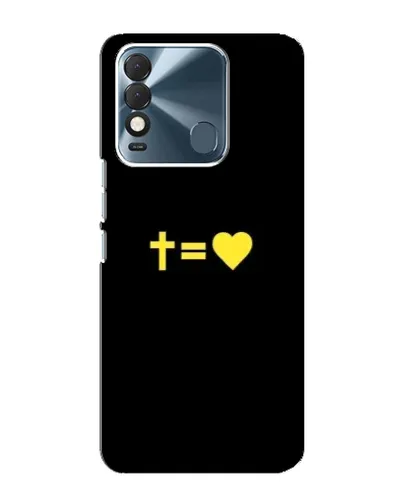 Чехол для TECNO Spark 8 с картинкой «Сердце и Крест»