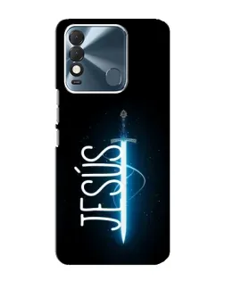 Чехол для TECNO Spark 8 с картинкой «Меч Духа Jesus»