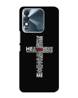 Чохол для TECNO Spark 8 з картинкою «Текстовий хрест»