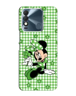 Чехол для TECNO Spark 8 с картинкой «Mickey в клетку»