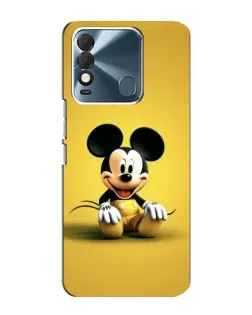 Чехол для TECNO Spark 8 с картинкой «Микки на желтом»